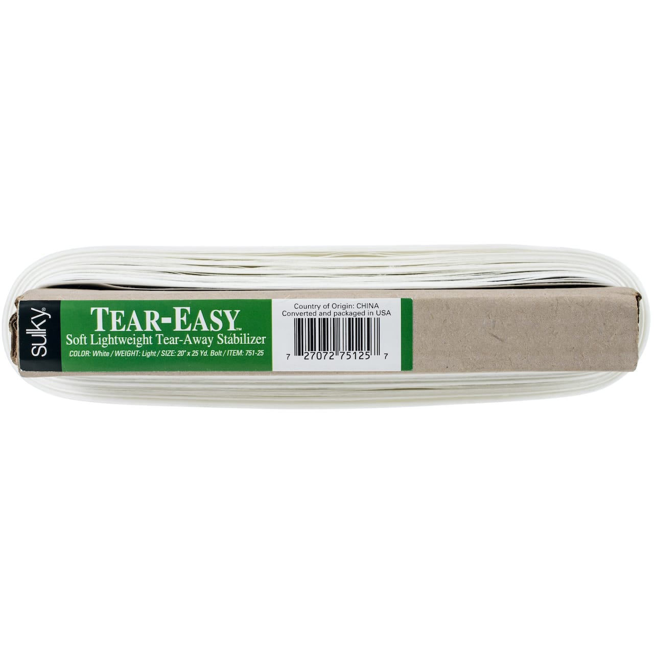 Sulky® Tear-Easy™ White Stabilizer, 20" x 25yd.